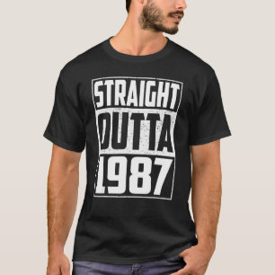 Camiseta Hetero fora de 1987 35º Aniversário Vintage Men & 
