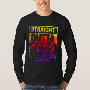 Camiseta Hetero fora de 1992 suja 30 aniversário de 30 anos