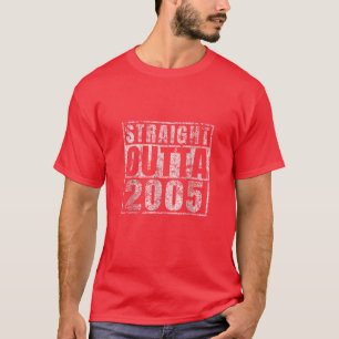 Camiseta Hetero Fora De 2005 14 Aniversário Presente De 14