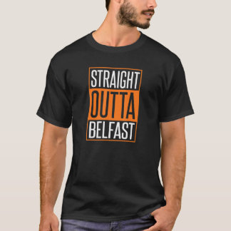 Camiseta Hetero fora de Belfast Rua. Homens do Dia de Patri