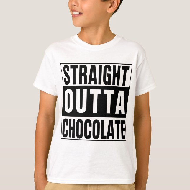 Camiseta Hetero fora de chocolate (Frente)