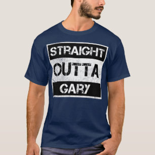 Camiseta Hetero fora de Gary cidade de Indiana Vintage Dist