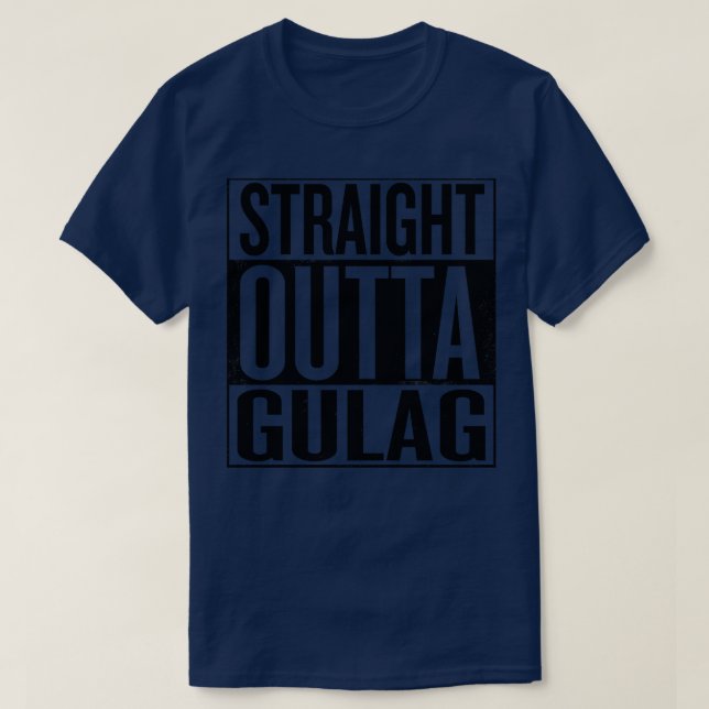 Camiseta Hetero fora de Gulag Black Prison Gift (Frente do Design)
