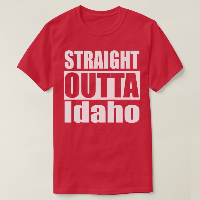 Camiseta Hetero fora de Idaho TShirt (Frente do Design)