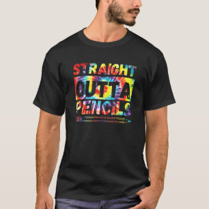 Camiseta Hetero Fora De Lápis De Volta À Escola No Primeiro