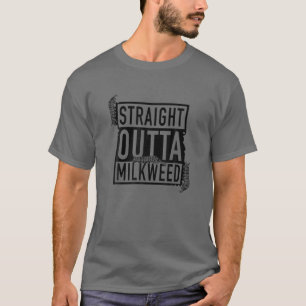 Camiseta Hetero Fora de Milkweed - Borboleta Monarca Engraç