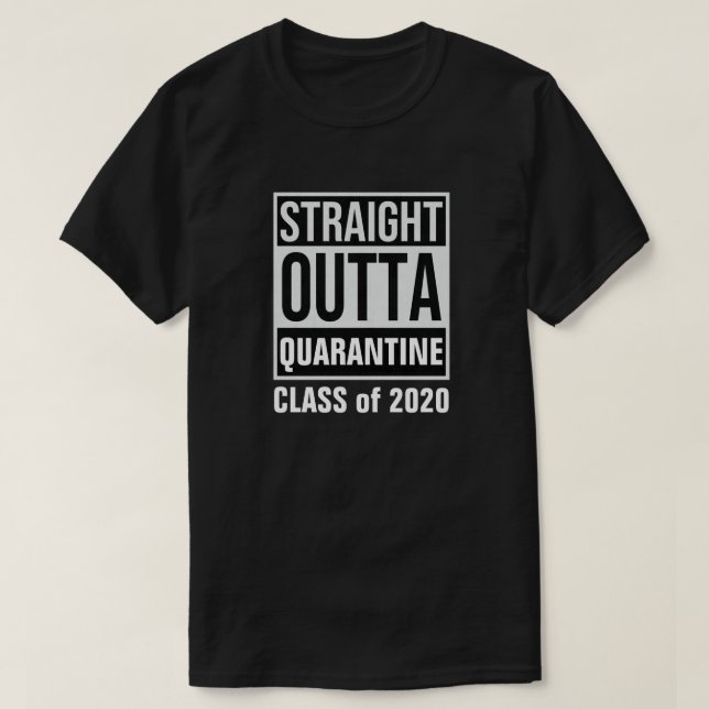 Camiseta Hetero fora de quarentena Classe de 2020 T-Shirt (Frente do Design)