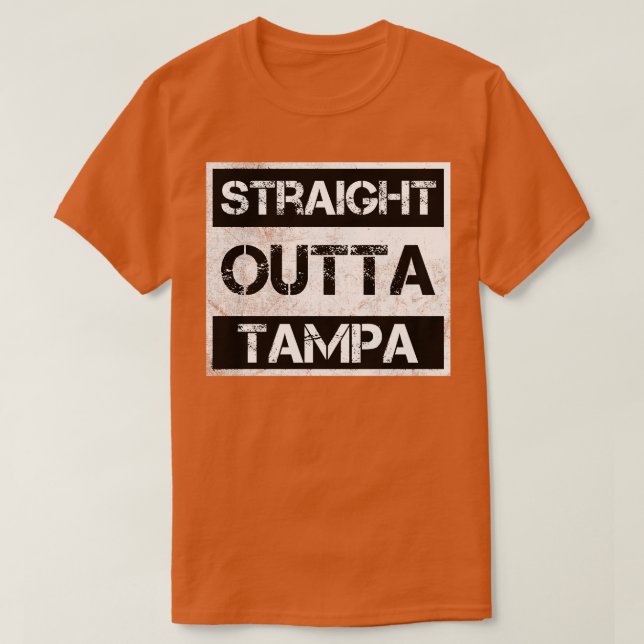 Camiseta Hetero Fora De Tampa Flórida Tampa Afastou-Se Tão (Frente do Design)