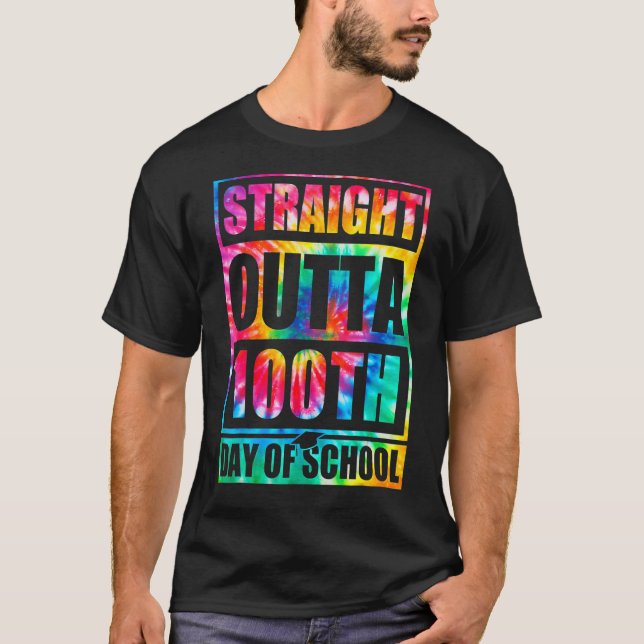 Camiseta Hetero Fora Do 100º Dia De Tye School Morre Feliz  (Frente)