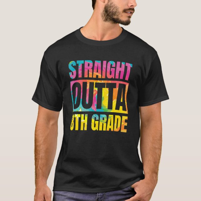 Camiseta Hetero Fora do 8º Grau Excelente Crianças Graduaçã (Frente)