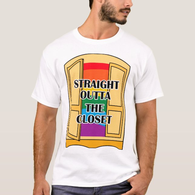 Camiseta Hetero Fora Do Armário (Frente)