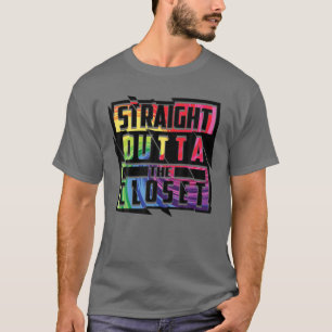 Camiseta Hetero Fora Do Armário - Legal Membro LGBT Orgulh