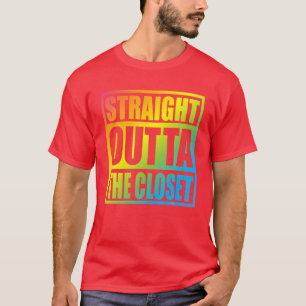 Camiseta Hetero Fora Do Armário - Legal Membro LGBT Orgulh