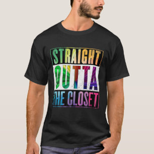 Camiseta Hetero Fora Do Armário - Orgulho gay LGBT