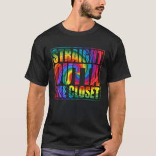 Camiseta Hetero Fora Do Armário Orgulho gay Rainbow LGBTQ