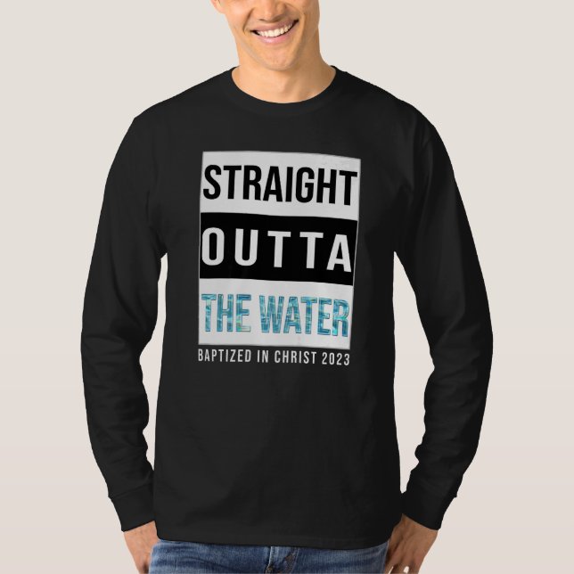 Camiseta Hetero Fora do Batismo da Água 2023 Batizado em (Frente)