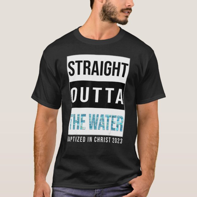 Camiseta Hetero Fora Do Batismo Da Água 2023 Batizado Em (Frente)
