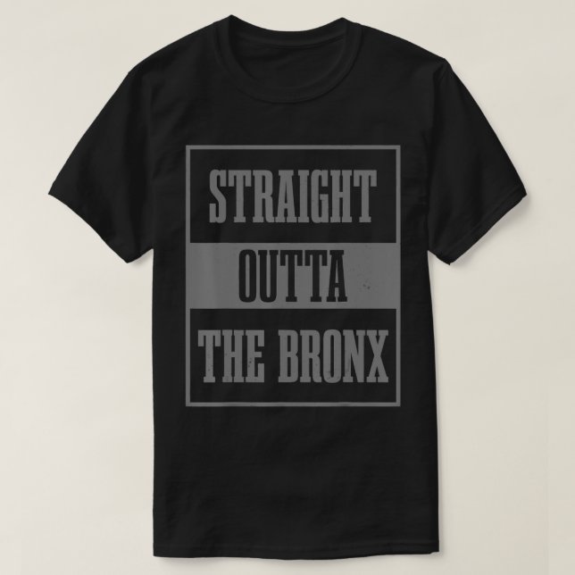 Camiseta Hetero Fora Do Bronx NY NYC Nova Iorque Vint (Frente do Design)