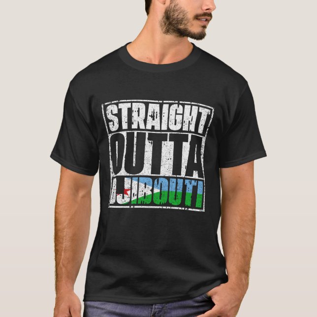 Camiseta Hetero fora do Djibouti Sinalizador (Frente)