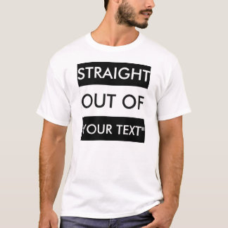 CAMISETA HETERO FORA DO "DO T-SHIRT SEU TEXTO"
