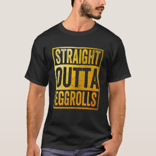 Camiseta Hetero Fora do Eggrolls Comida Snack