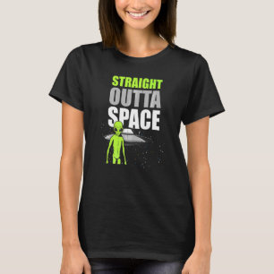 Camiseta Hetero fora do espaço Memória externa Ufo Alieníge