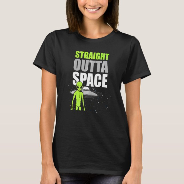 Camiseta Hetero fora do espaço Memória externa Ufo Alieníge (Frente)