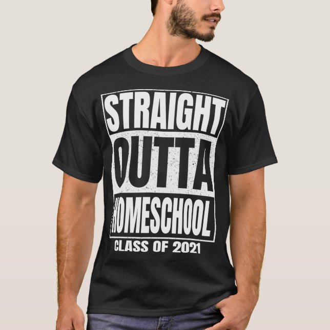 Camiseta Hetero Fora Do Mais velho De Escolas Domésticas Gr (Frente)