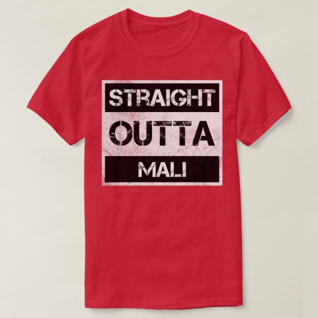 Camiseta Hetero Fora Do Mali Viajante - País Presente Expto (Frente do Design)
