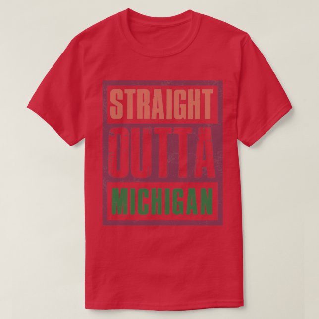 Camiseta Hetero fora do Michigan Retro (Frente do Design)