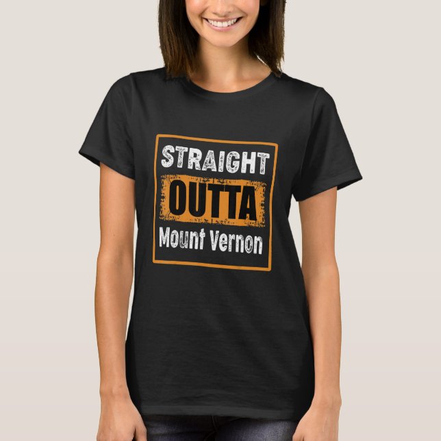 Camiseta Hetero Fora do Monte Vernon New York Usa Distresse (Frente)