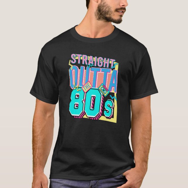 Camiseta Hetero Fora do Nascer 80s Nostalgia 80s Bi (Frente)
