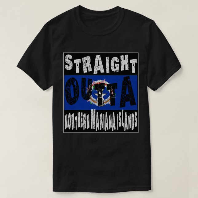 Camiseta Hetero fora do Norte Mariana Islands Meme Tee (Frente do Design)