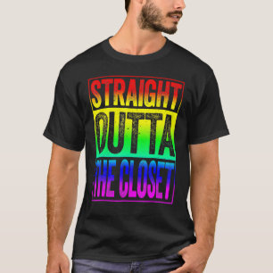 Camiseta Hetero Fora Do Orgulho Lgbt Do Armário