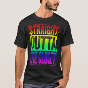Camiseta Hetero Fora Do Orgulho Lgbt Do Armário