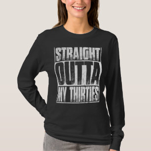 Camiseta Hetero fora dos meus trinta anos T-Shirt Engraçado