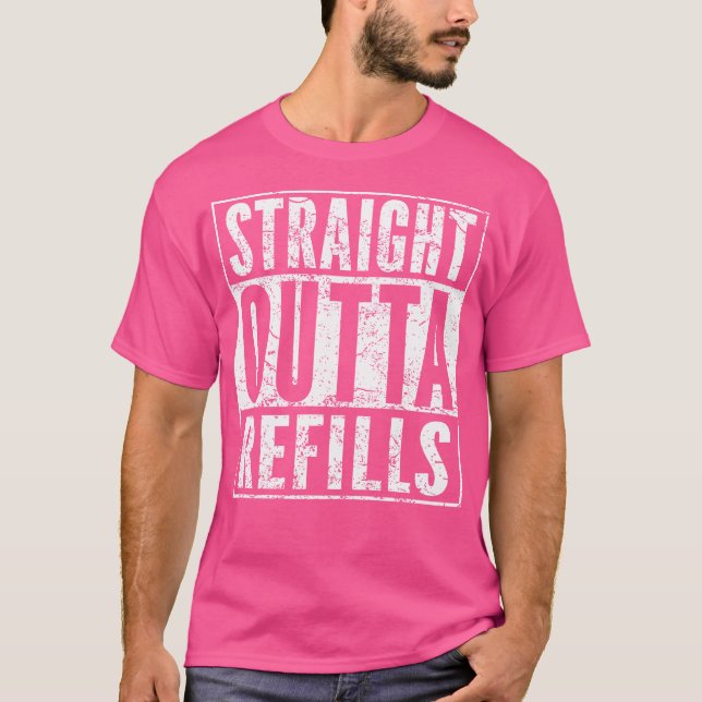 Camiseta Hetero Fora Reflete Farmacologia Engraçada Médico (Frente)
