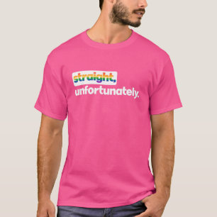 Camiseta Hetero Infelizmente Rainbow Pride Ally Sh Irt L