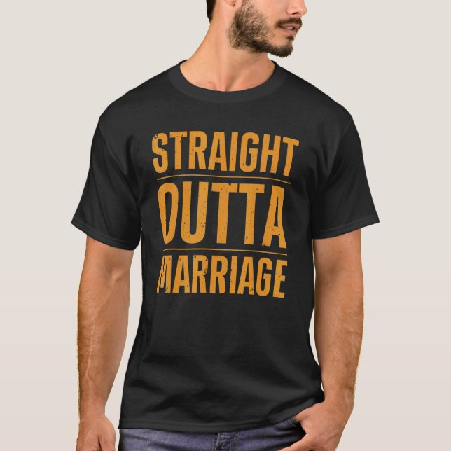 Camiseta Hetero legal Do Casamento Para Homens Divórcio Mul (Frente)