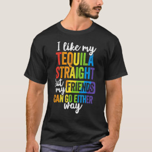 Camiseta Hetero Lgbt Ally Tequila Amigos De Qualquer Forma
