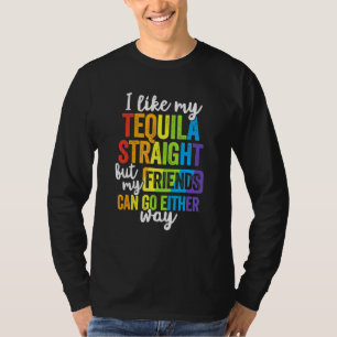 Camiseta Hetero Lgbt Ally Tequila Amigos De Qualquer Forma