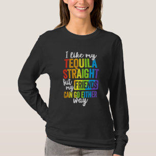 Camiseta Hetero Lgbt Ally Tequila Amigos De Qualquer Forma