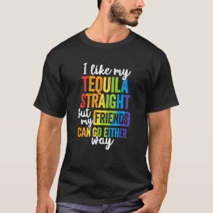 Camiseta Hetero Lgbt Ally Tequila Amigos De Qualquer Forma