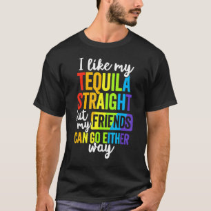 Camiseta Hetero Lgbt Ally Tequila Amigos De Qualquer Forma