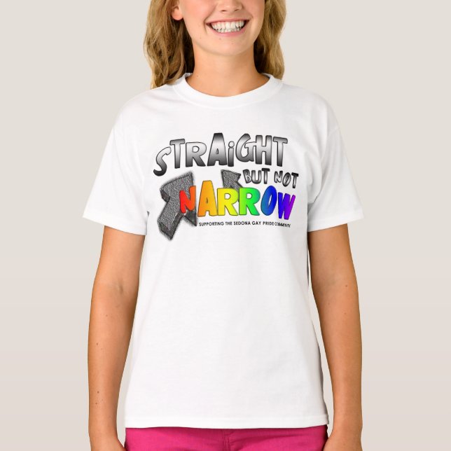 Camiseta Hetero, mas não estreito (Frente)