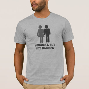 Camiseta Hetero, mas não estreito