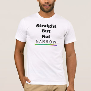 Camiseta Hetero, mas não estreito