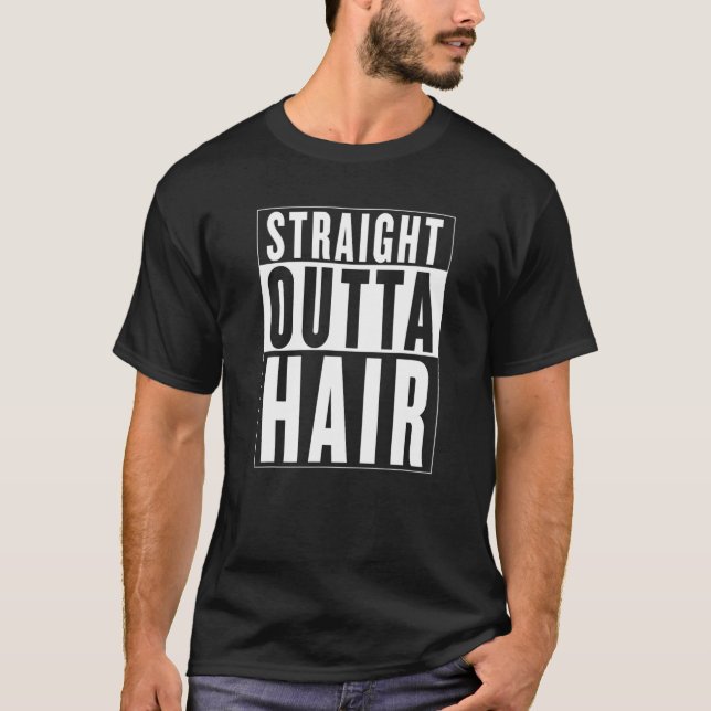 Camiseta Hetero Mens FORTTA CABELO Cara Balde Perda de Cabe (Frente)