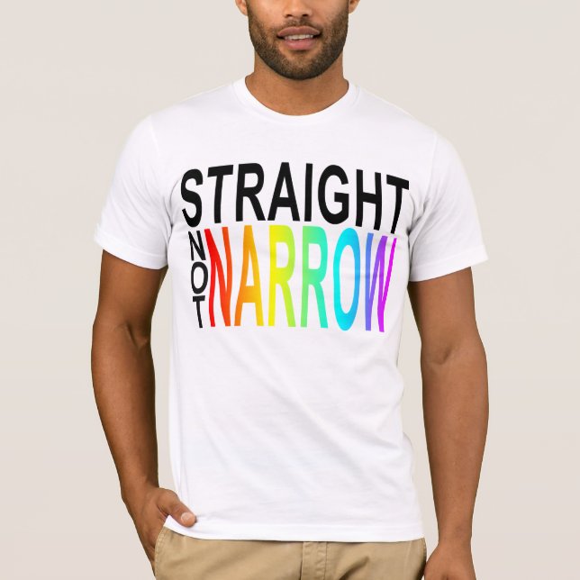 Camiseta hetero nao estreito (Frente)