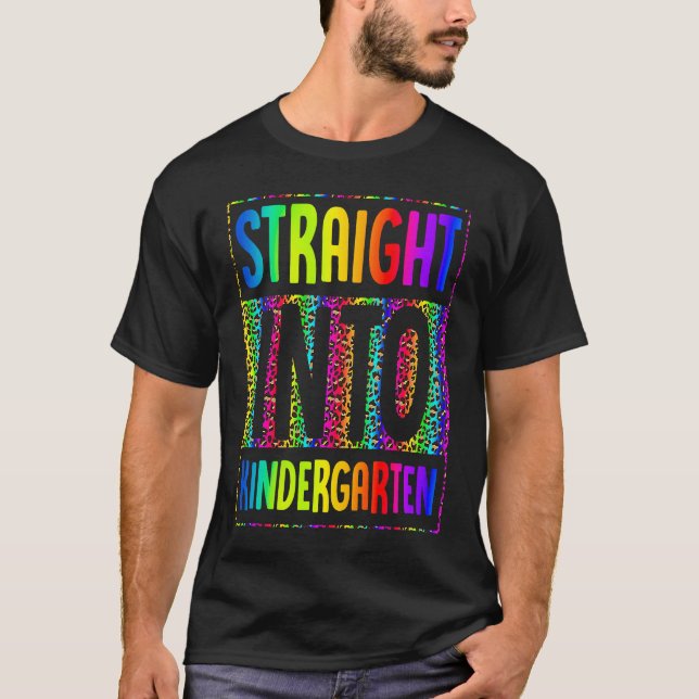 Camiseta Hetero No Jardim De Infância De Volta À Escola Tye (Frente)